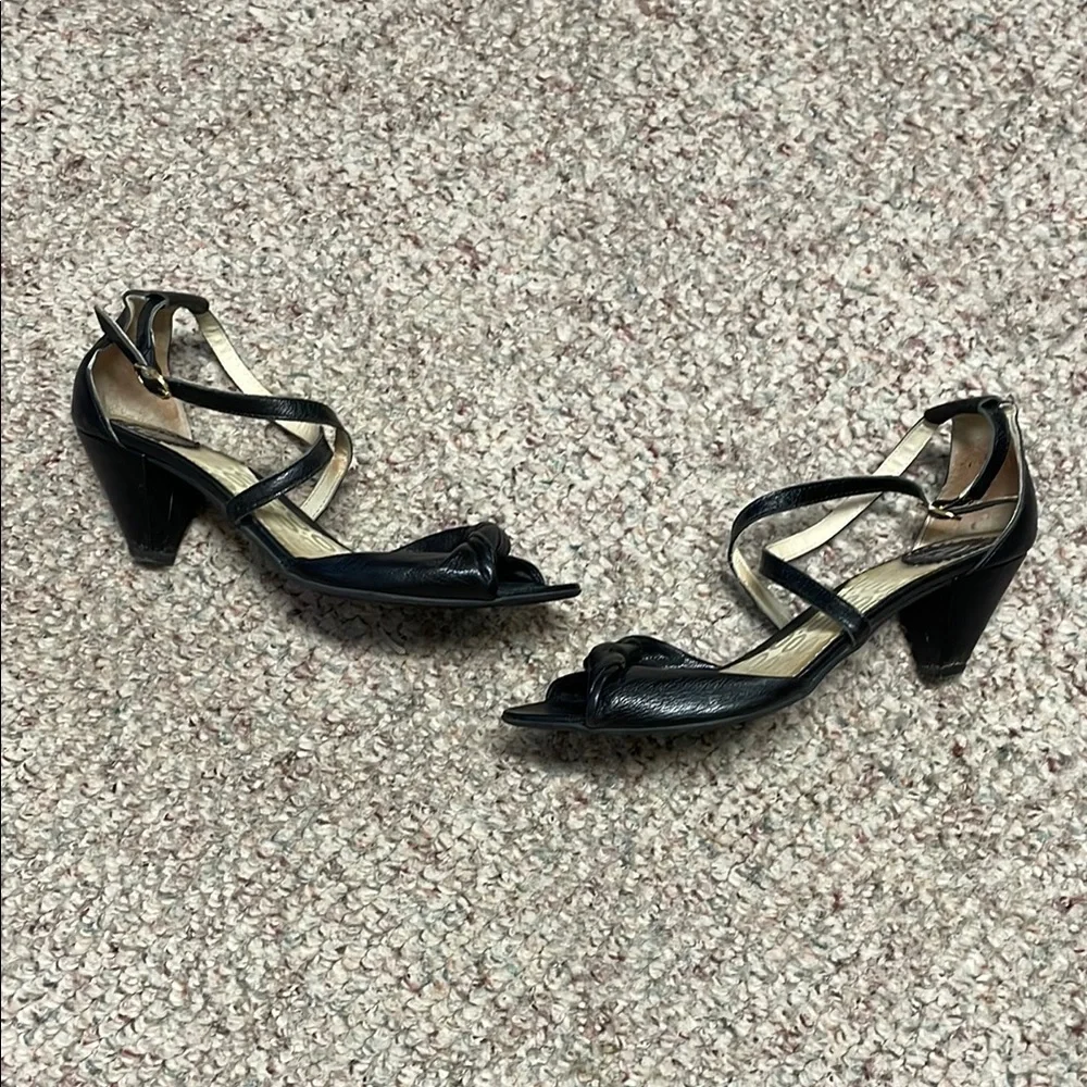 Fly London Black Heeled Sandals with Strappy Design - Picture 5 of 10